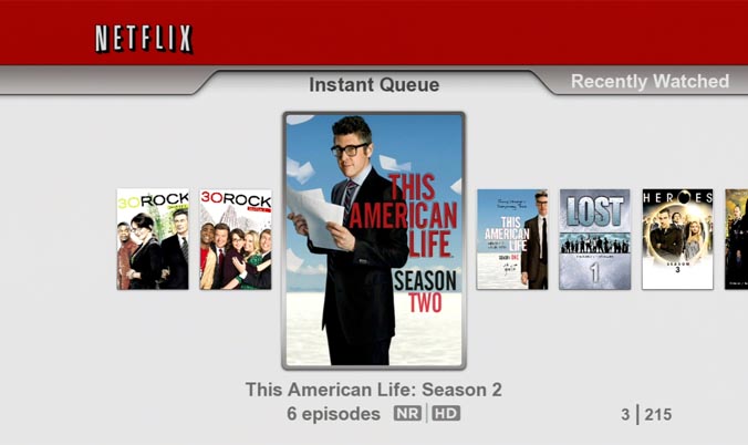 Netflix Instant Queue